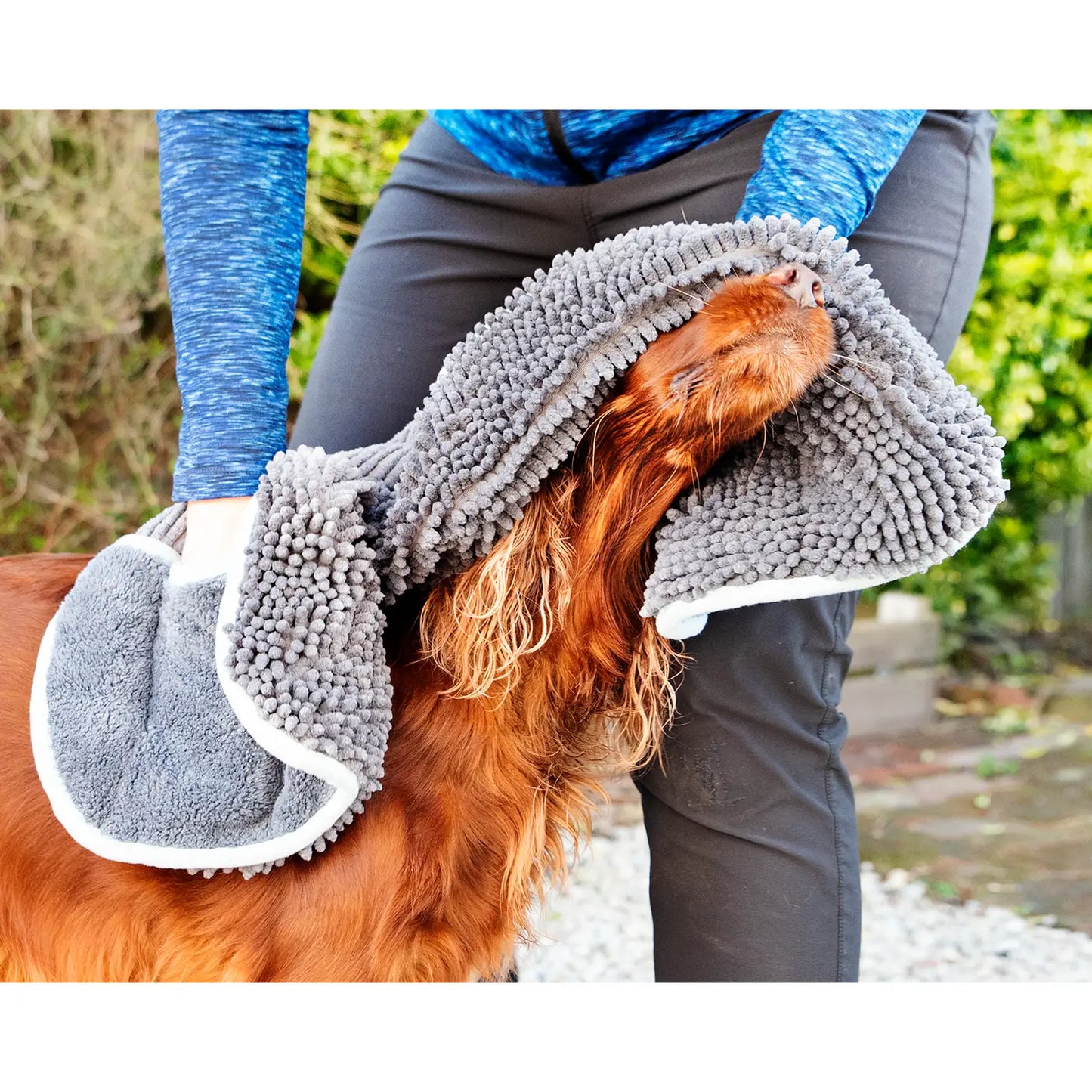 Noodle Glove Dog Drying Towel